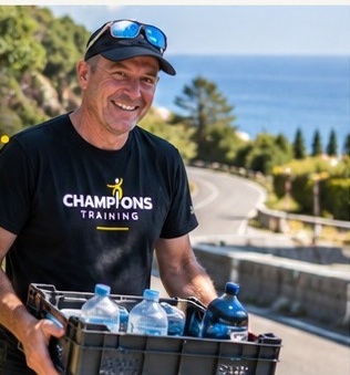 Gemeinsam mit Champions Training unterwegs