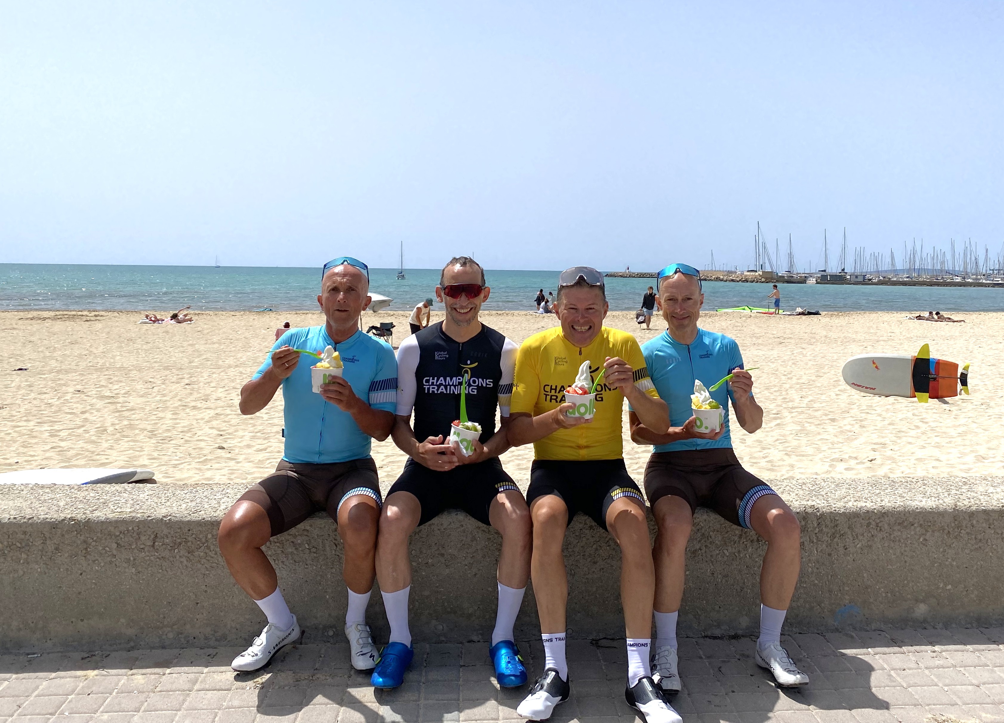 Champions Training Teilnehmer gemeinsam unterwegs