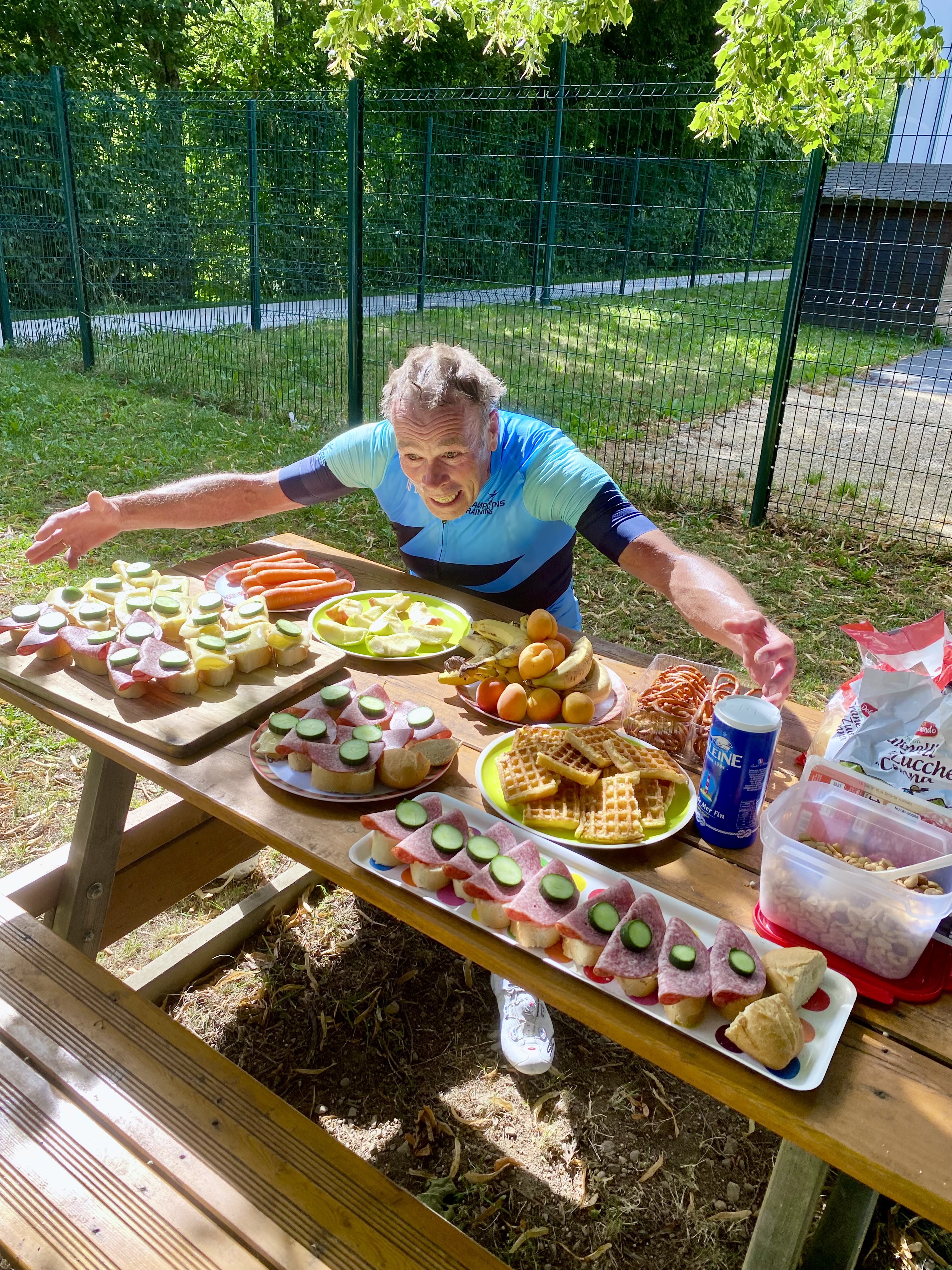 Verpflegung und Betreuung unterwegs bei Champions Training